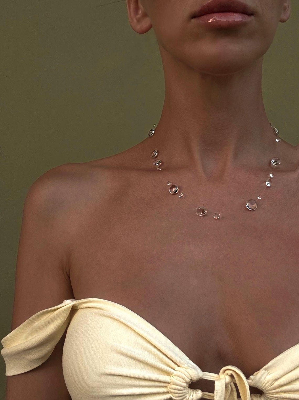 Petals in Bloom Dewdrop Station Necklace main image 0