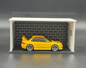 1/64 Scale Diorama Garage, 3D Printed Diecast Car Display, Hot Wheels Matchbox Model