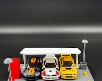 ☆ 1/64 Garage Item M 1/64 Scale Car Garage Model Diorama - Etsy