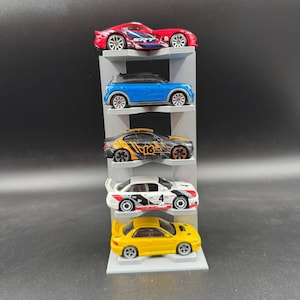 1:64 Scale 5-Car Stand Display