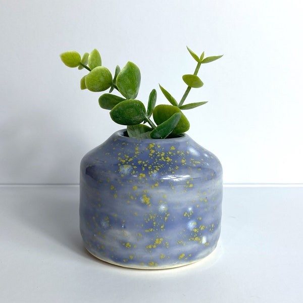 Little Hand Thrown Vase - Lilac Vase - Lilac Pottery Vase