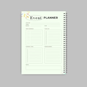 Minimalist Event Planner Digital | Digital Organizer | Online Planner | Event Scheduler | Virtual Event Planner | Digital Event Scheduler