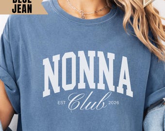 Custom Nonna Est Shirt, Personalized Retro Nonna Tshirt, Grandma Nonna Gift, Mothers Day Shirt, New Grandma Announcement,Nonna Birthday Gift
