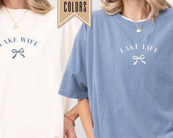 Lake Bachelorette Shirt, Lake Life Wife Tee, Camping Bach Party, Mountain Bridal Party, Matching Lake Weekend Bridal Outfit, Bridesmaid Gift