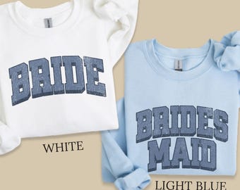 Bridesmaid Maid of Honor Sweatshirt, Bridesmaid Proposal Gift, Bridal Party Crewneck, Getting Ready Outfit, Bachelorette Party Sweatshirt