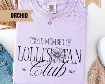 Custom Lolli Est Shirt, Personalized Lolli Tshirt, Grandma Lolli Gift, Mothers Day Shirt, New Grandma Announcement, Lolli Birthday Gift