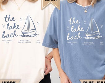 Lake Bachelorette Shirt, Love on the Lake, Camping Bach Party, Mountain Bridal Party, Matching Lake Weekend Bridal Outfit, Bridesmaid Gift