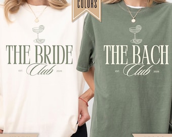 Bachelorette Party Shirt, Bride Club Bach Club Shirts, Custom Name Year Bridal Crew Shirt, Bridesmaid Gift, Bridesmaid Weekend Gift for her