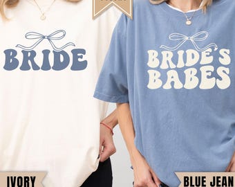 Bride's Babe Bachelorette Shirt, Bridal Party Shirt, Bridesmaid Proposal Gift, Maid Matron of Honor Tee, Matching Getting Ready Outfit