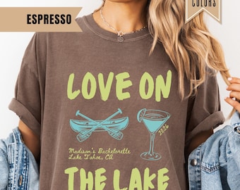 Lake Bachelorette Shirt, Love on the Lake, Camping Bach Party, Mountain Bridal Party, Matching Lake Weekend Bridal Outfit, Bridesmaid Gift