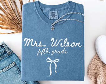 Chemise personnalisée pour professeur de 5e année, cadeau personnalisé pour professeur de 5e année, chemise pour la rentrée des classes, chemise pour l'équipe des enseignants, cadeaux de remerciement pour les enseignants