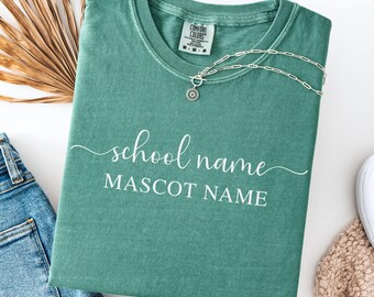 Custom School Mascot Shirt : Personalized Team Spirit Tee, Back to School