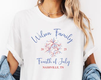 Personalized 4th Of July Shirts, Custom Fourth of July Shirt, USA Shirt, Patriotic Family Tees, Family Matching Tees, Family Reunion Shirts