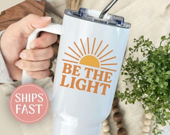 Christian Tumbler, Religious Tumblers, 40oz Tumbler with Handle, Bible Verse Cup, Scripture Gifts, Faith Tumbler, Gift for Christian Women