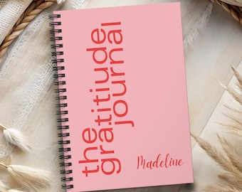 Personalized Gratitude Journal, Christian Gift for Women, Bible Study Notebook, Daily Reflection Diary, Religious Gift, Jesus Lover Gift