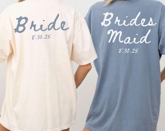 Custom Bridesmaid Shirts, Bridesmaid Proposal, Personalized Bachelorette Party Shirts, Bridal Party Shirt, Wedding Shirts, Bridesmaid Gift