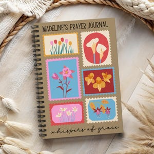 Personalized Prayer Journal, Christian Gift for Women, Bible Study Notebook, Faith Journal, Religious Gift, Bible Scripture Study Journal