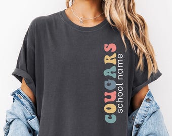 Custom School Mascot Shirt : Personalized Team Spirit Tee, Back to School
