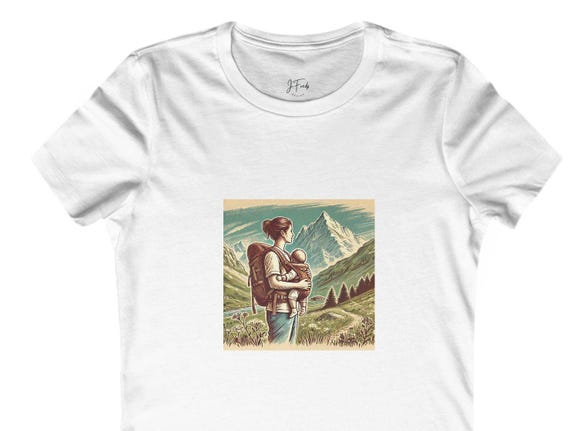 Women's T-Shirt - Mom goes hiking