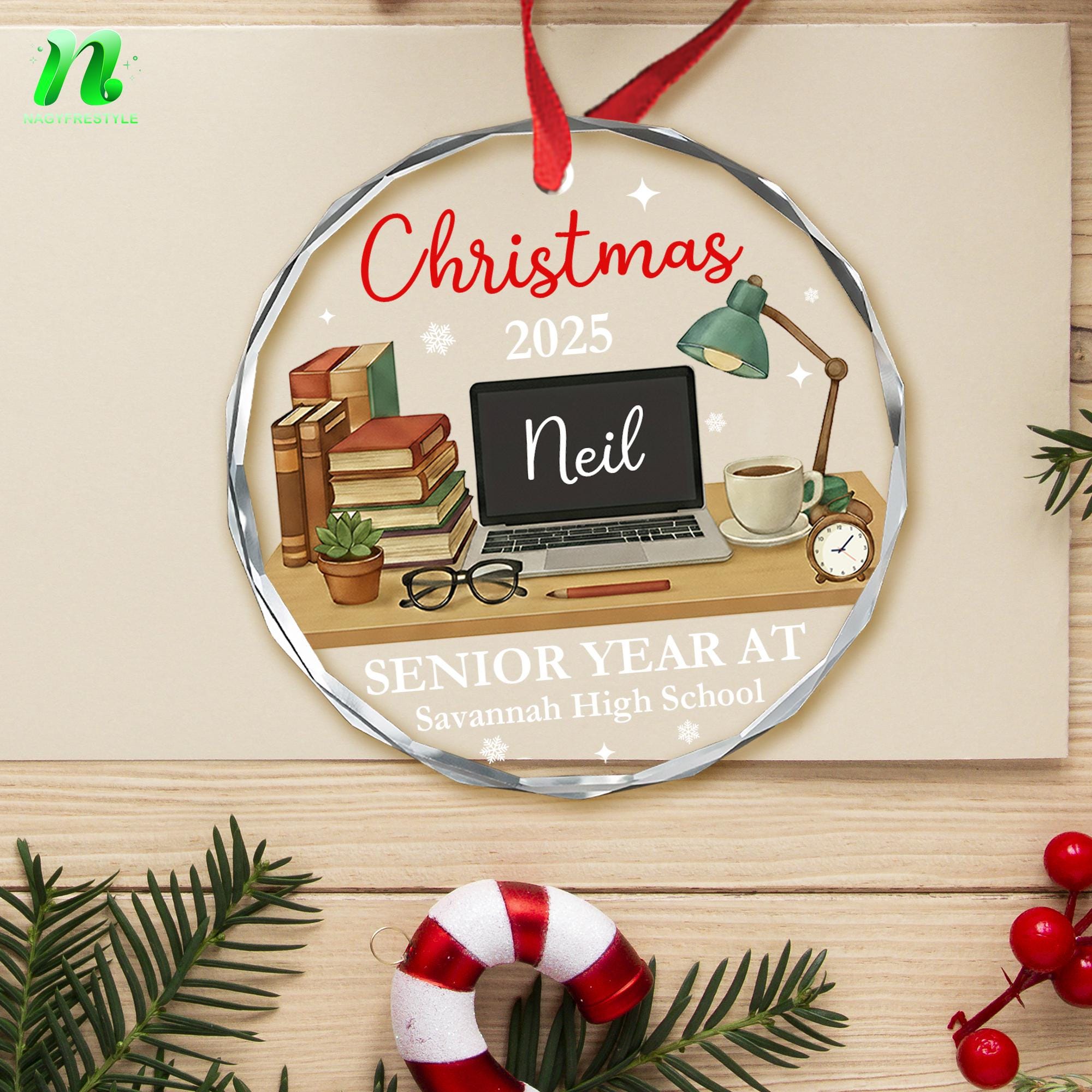 Custom Senior Ornament 2025: Class of 2026 Keepsake, Graduation ...