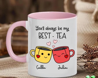 Personalized Bestie Mug, Best Friend Coffee Mug, Custom Coffee Mug for Friend or Sister, Best Friend Birthday or Christmas Gift, Bestie Gift