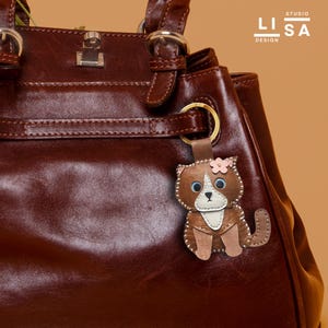 Dog Charm, Real Leather Charm, Keychain Charm, Bag Charm, Bag Charm Leather, Leather Keychain, Leather Purse Charm, Leather Bag Charm