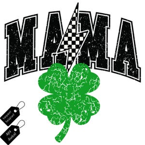 Lucky mama PNG, Four Leaf Clover mama PNG, Lucky Clover PNG, St. Patrick&#39;s Day png, Patrick Day Png, St. Paddy&#39;s Day png