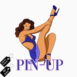 Extrem freche Pin Up Girls PNG, Vintage Pin Up PNG, Pin Up Girls Sublimation, Scrapbooking Pin Up Junk Journal Clipart Retro Scrapbook