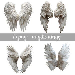 Memorial angel wings clip art bundle, PNG wings, angels wings, in memory of, wing png, angel clip art, commerciale use, high quality png,