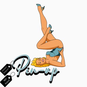 Sassy Pin Up, Girl PNG,  Vintage Pin Up PNG, Pin Up Girls Sublimation, Scrapbooking Pin Up Junk Journal Clipart Retro Scrapbook