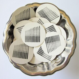 Paintbrush Tags Round Paper Gift Tags Set of 10