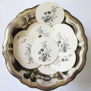 Wildflower Tags Round Paper Gift Tags Set of 10