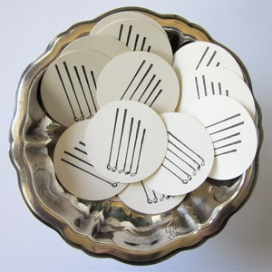 Golf Club Tags Round Paper Gift Tags Set of 10
