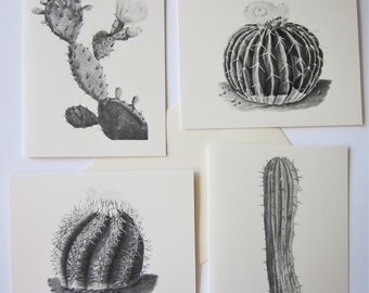 Cactus Note Cards Set of 10 with Matching Envelopes