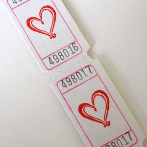 Rotes Herz Karneval Tickets