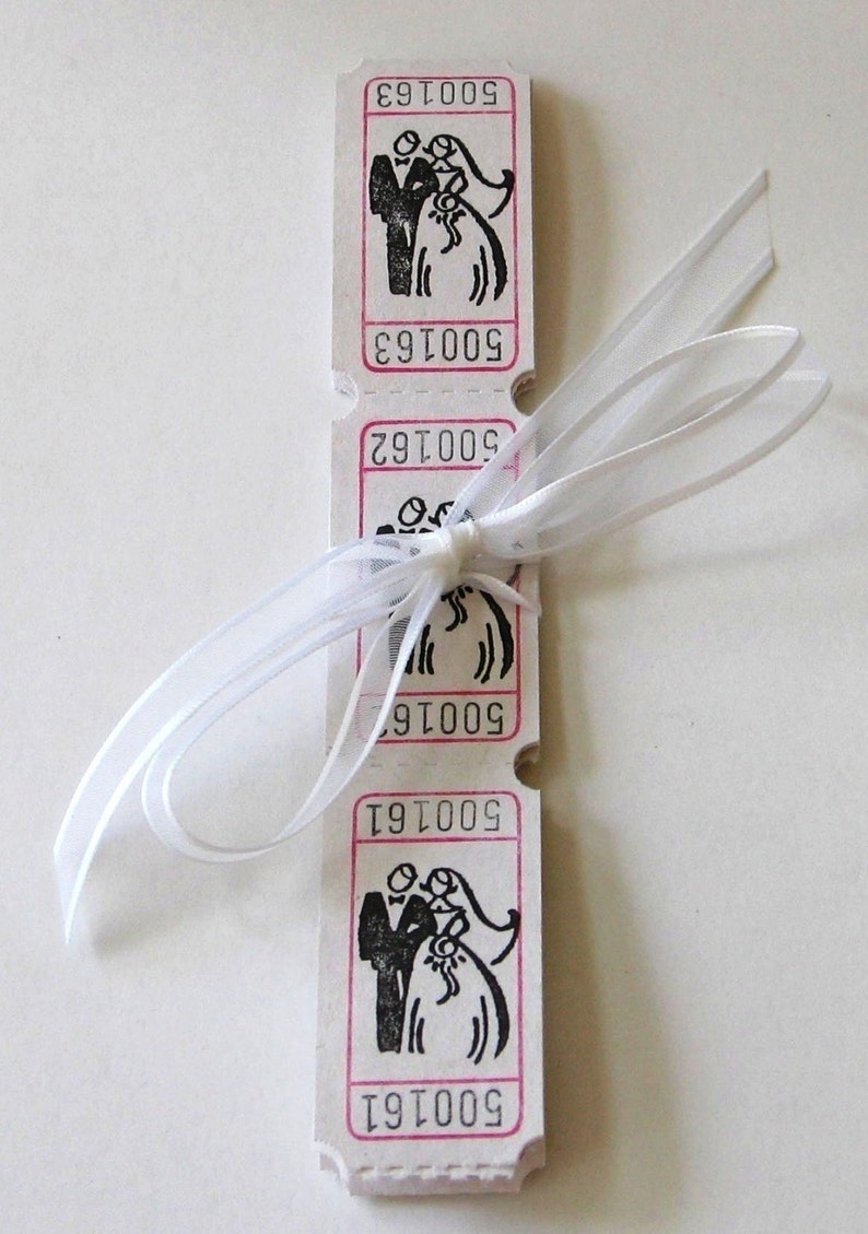 Bride and Groom Carnival Tickets image 1