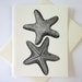 Starfish Note Card Set of 10 in White or Light Ivory With Matching ...