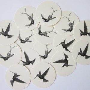 Tag colibrì Tag rotondi Tag regalo Set di 10 immagine 2