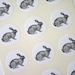Rabbit Stickers One Inch Round Seals - Etsy