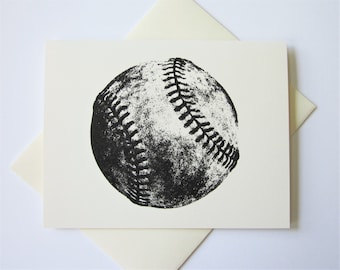 Baseball Note Cards Set of 10 with Matching Envelopes