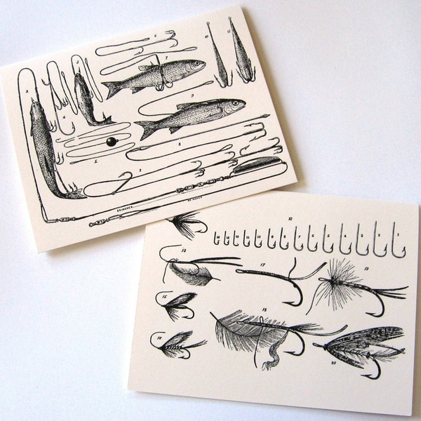 Fly Fishing Note Cards Etsy