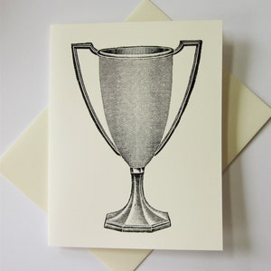Trophäe Notizkarten Briefpapier Set von 10 Karten in Weiß oder Hellem Elfenbein mit passenden Umschlägen