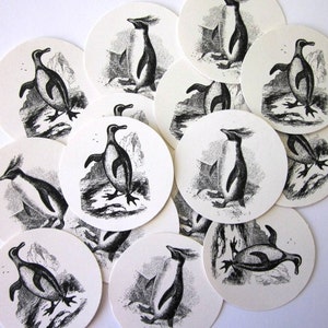 Penguin Tags Round Gift Tags Set of 10 image 2