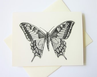 Butterfly Note Cards Set of 10 with Matching Envelopes