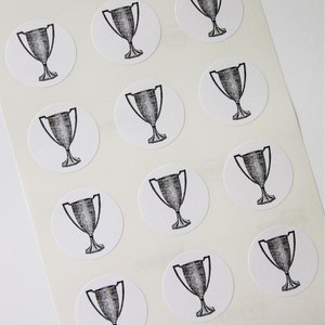 Trophy Stickers One Inch Round Seals