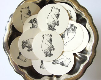 Winnie the Pooh Tags Round Gift Tags Set of 10