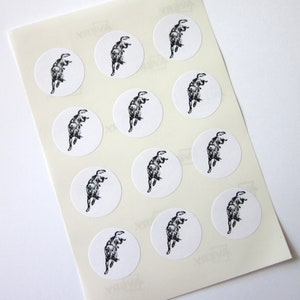 Wolf Wolves Stickers One Inch Round Seals