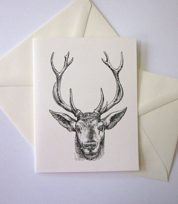 Antlers Note Card Antlers Note Card