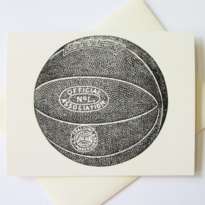 Jeu de cartes de notes de basket-ball de 10 avec enveloppes correspondantes