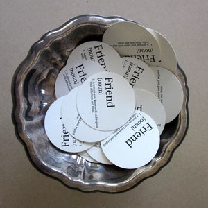 Friend Tags Round Paper Gift Tags Set of 10 image 1